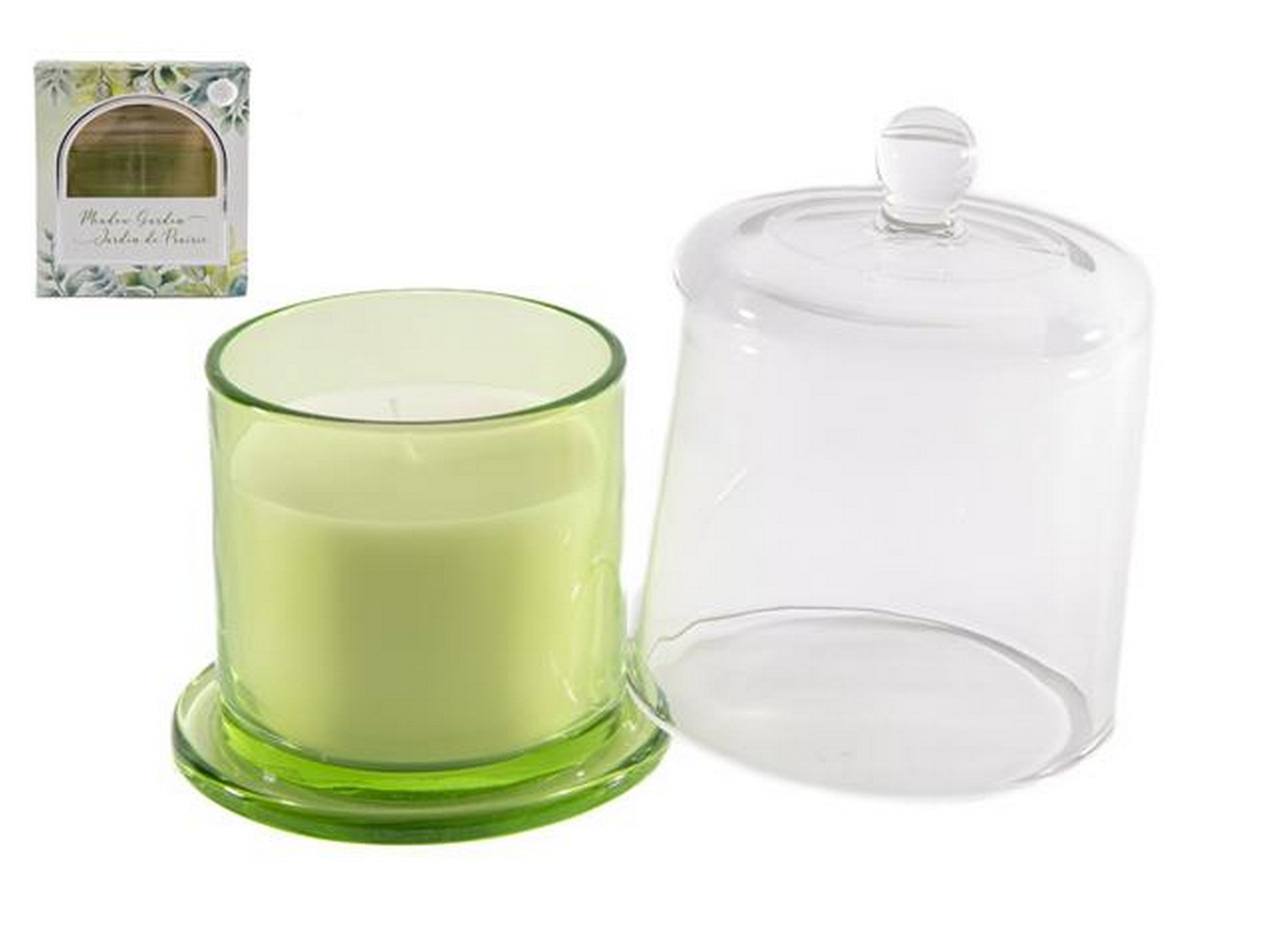 Glass Candle with Bell Cover - Meadow Garden 8oz