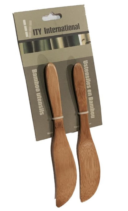 2 Mini Bamboo Knifes 5.75in