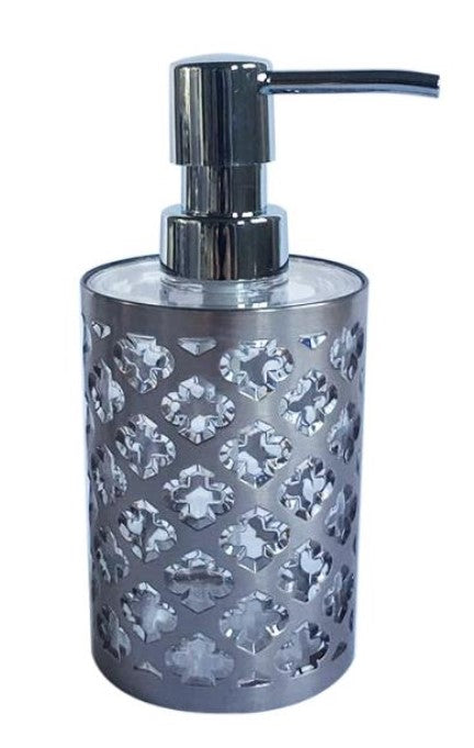 Clear and Chrome Plastic Soap Pump 6.5x2.75in 