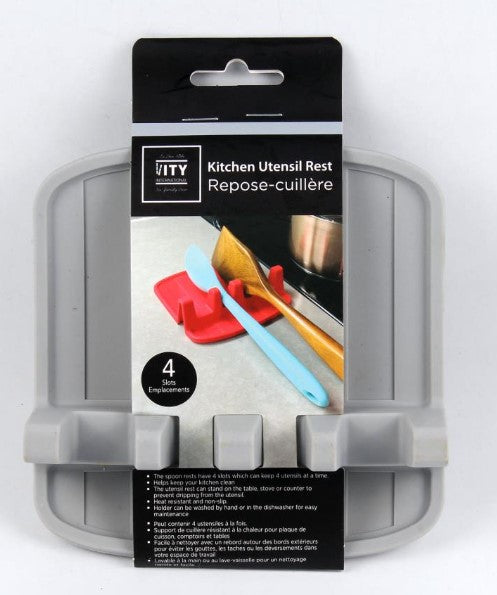 Kitchen Utensil Rest - Plastic 5.6x5.5in 