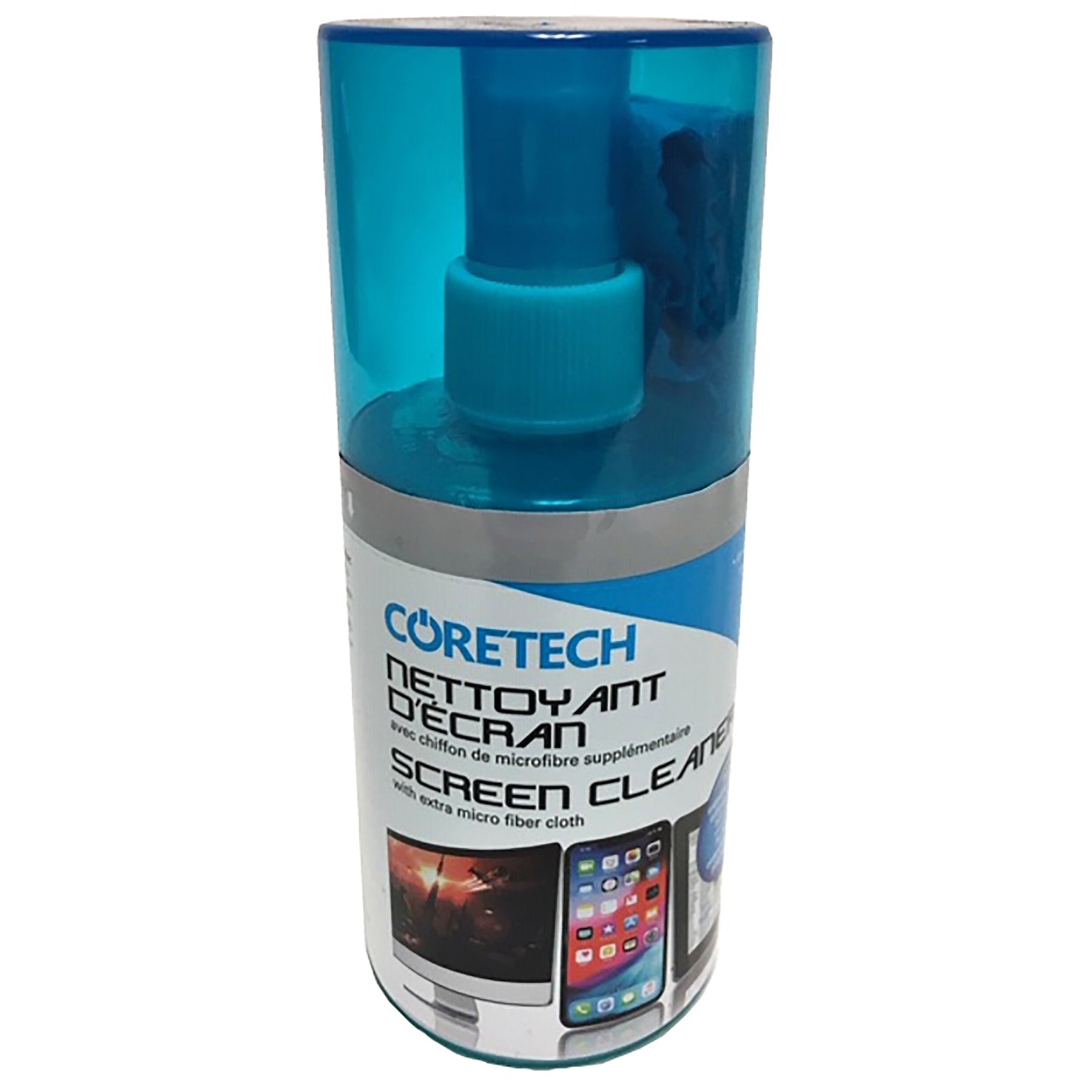 Coretech Screen Cleaner with Microfiber Cloth 7oz