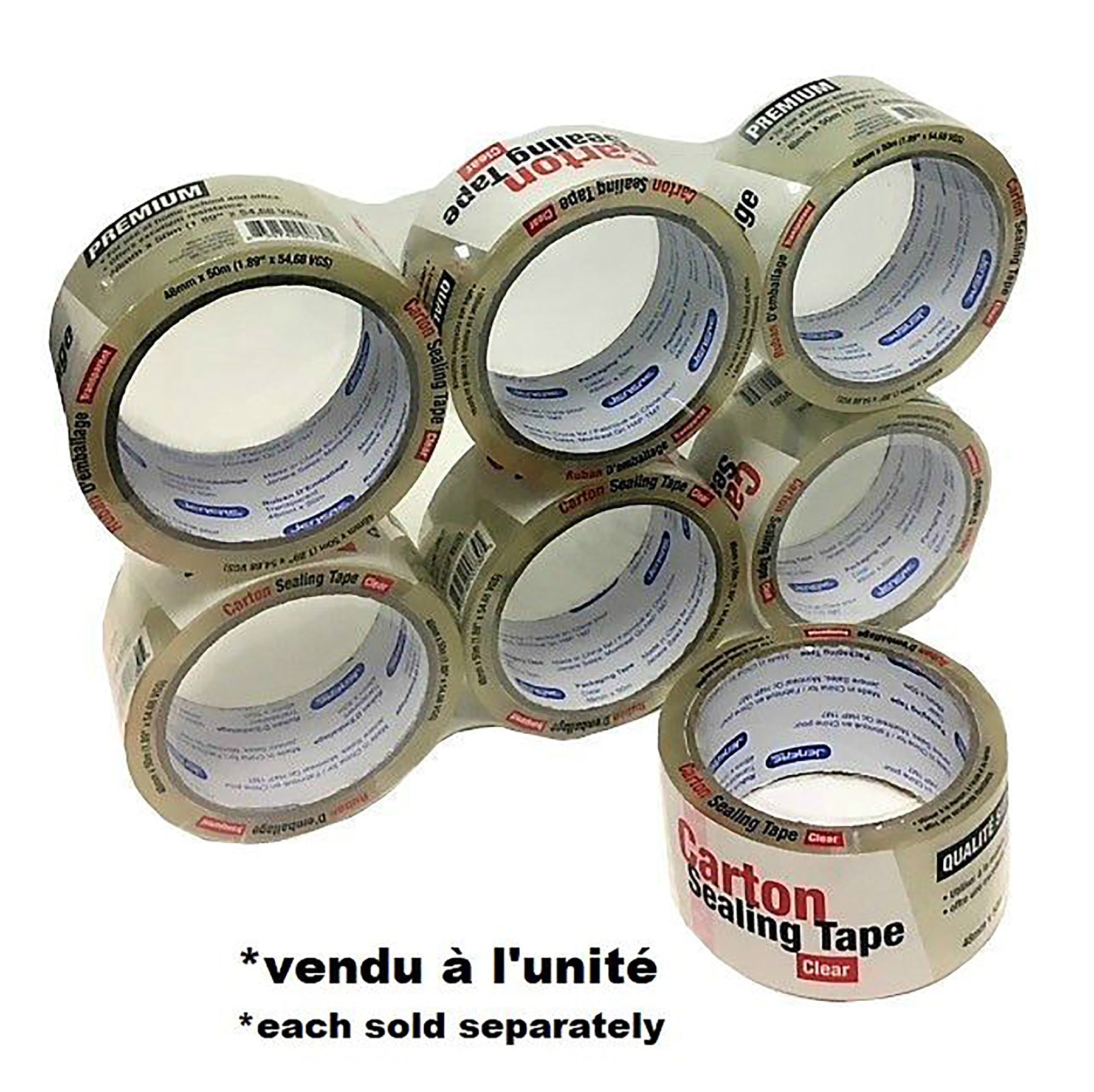 Clear Carton Sealing Tape 1.89in x54.68vgs
