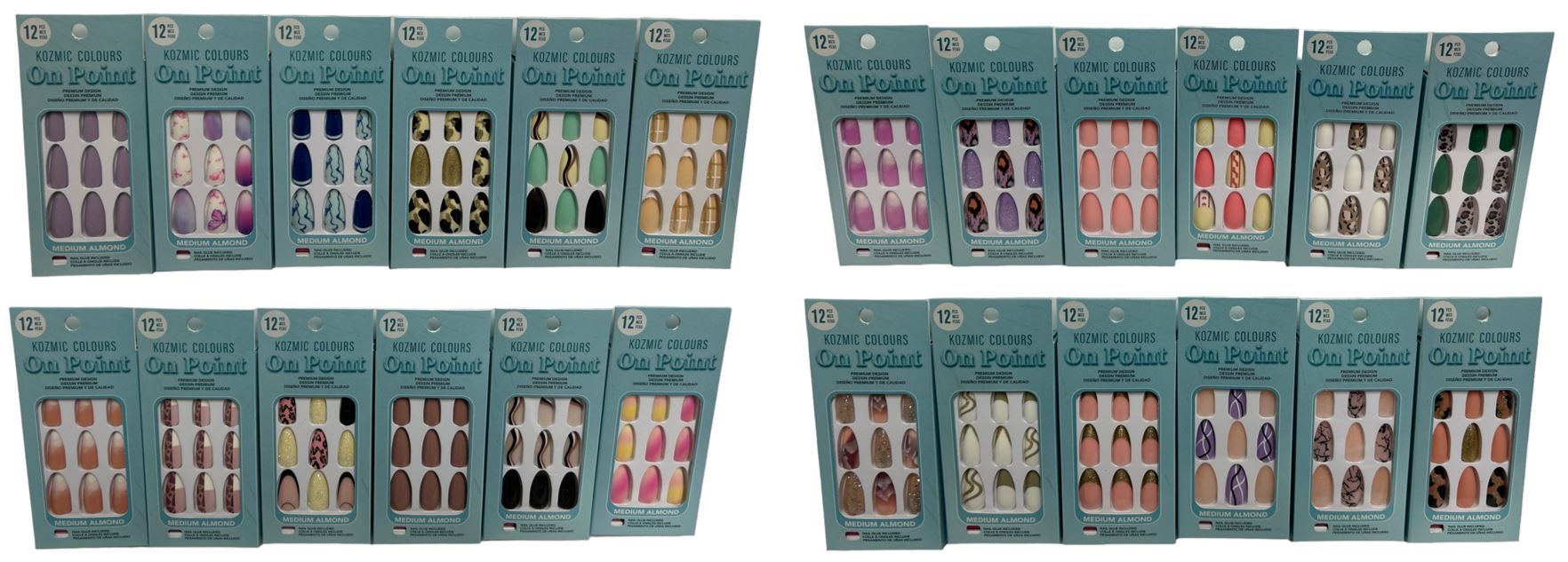 False Nail Set with Glue VRT