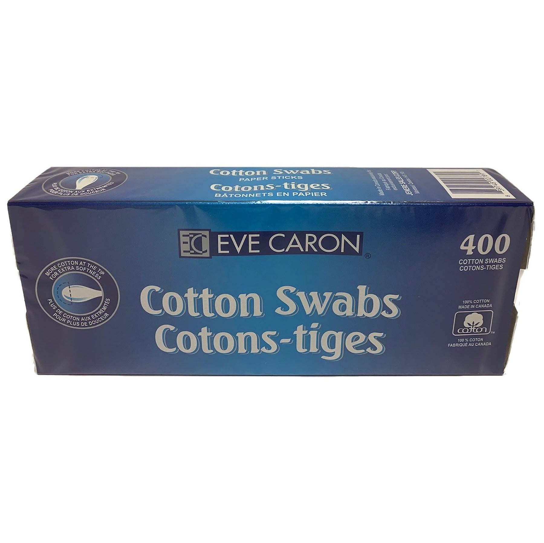 Eve Caron 400 Cotton Swabs - Paper Sticks
