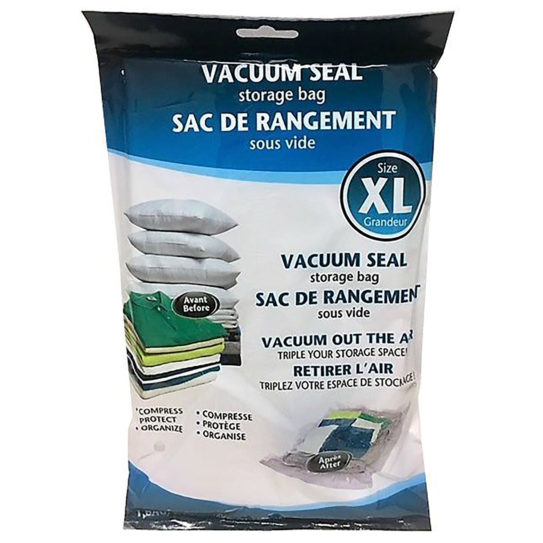 Vacuum Seal Storage Bag Reusable - Waterproof - Airtight X large 31.5x39.4in