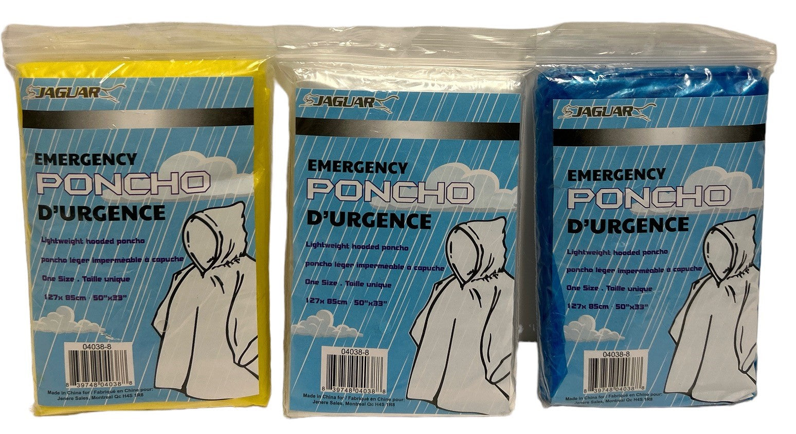 Jaguar Hooded Plastic Poncho 50x33in VRT 