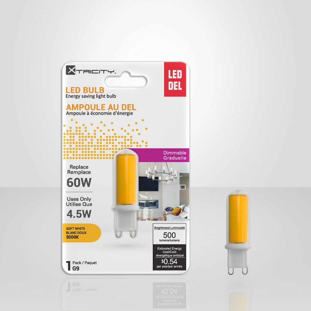 Xtricity G9 Led Soft White Dimmable 4.5W Light Bulb G9 Base   