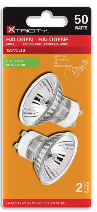 Xtricity 2 MR16 Halogen 50W Flood Lights GU10 Base 
