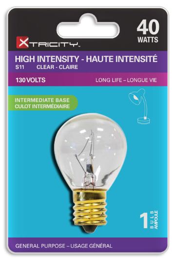 Xtricity S11 Clear High Intensity 40W Light Bulb E17 Base 