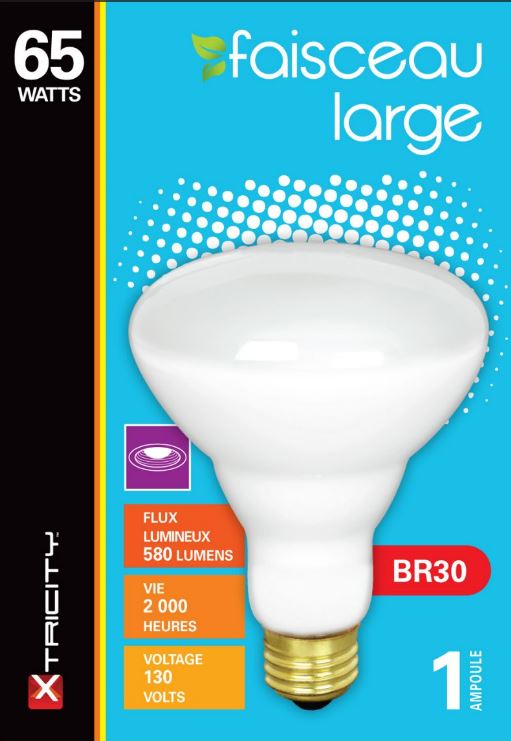 Xtricity BR30 Incandescent Flood Light 65W Medium Base 