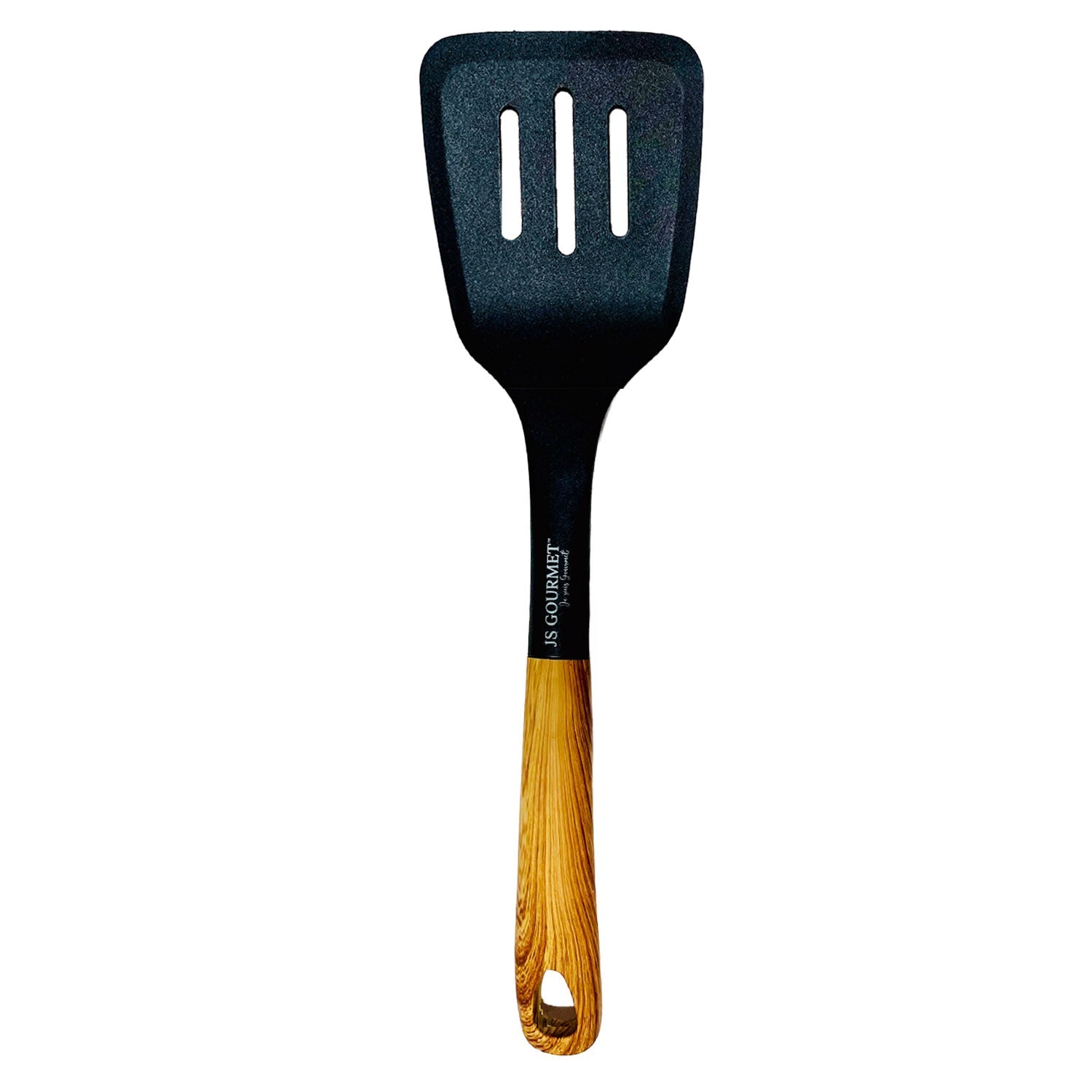 JS Gourmet Ergonomic Wood Handle Slotter Turner 13in 