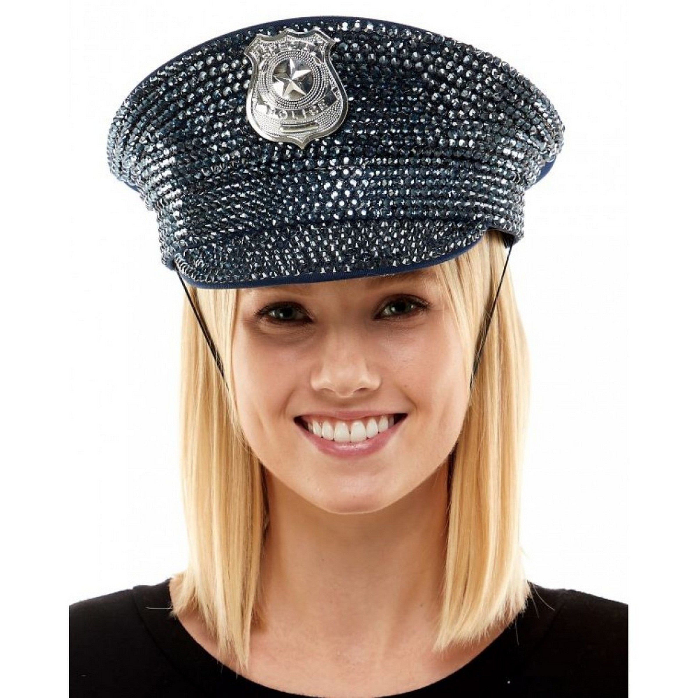 Halloween Glam Police Hat 
