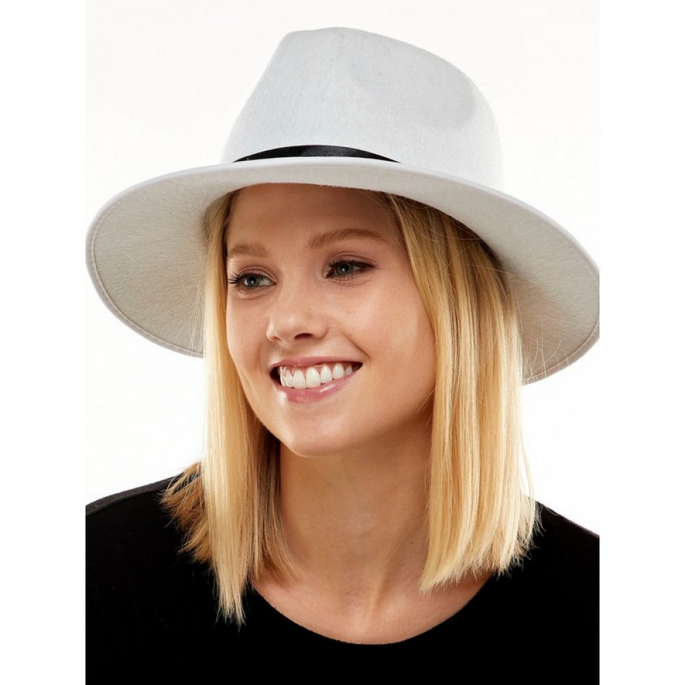 Halloween White Gangster Hat 