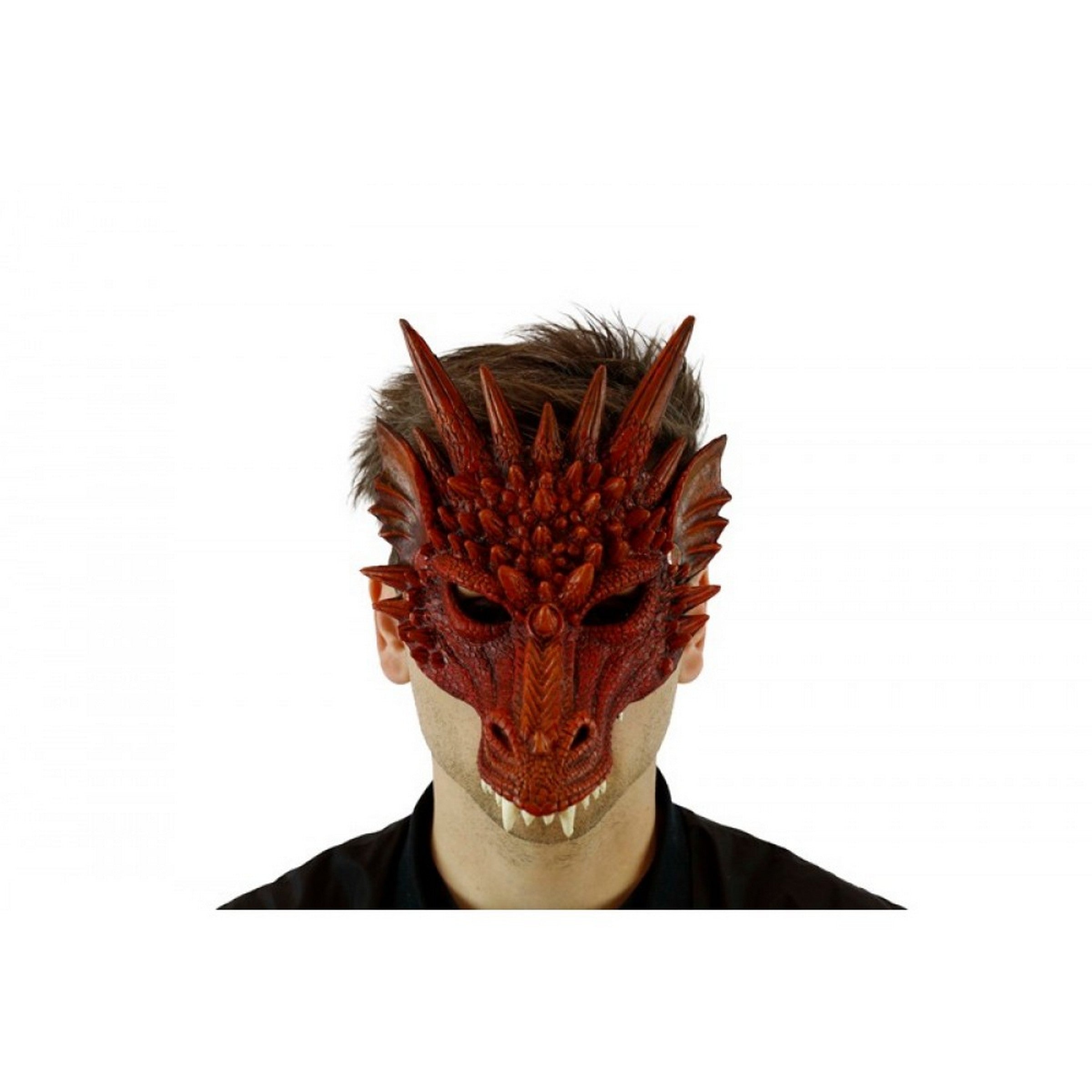 Halloween Red Dragon Mask - Adult