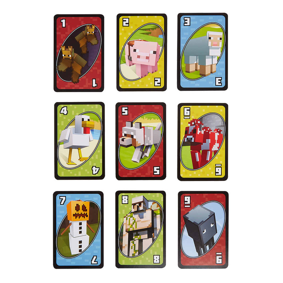 Mattel Jeu de Cartes Uno - Minecraft  7 Ans+