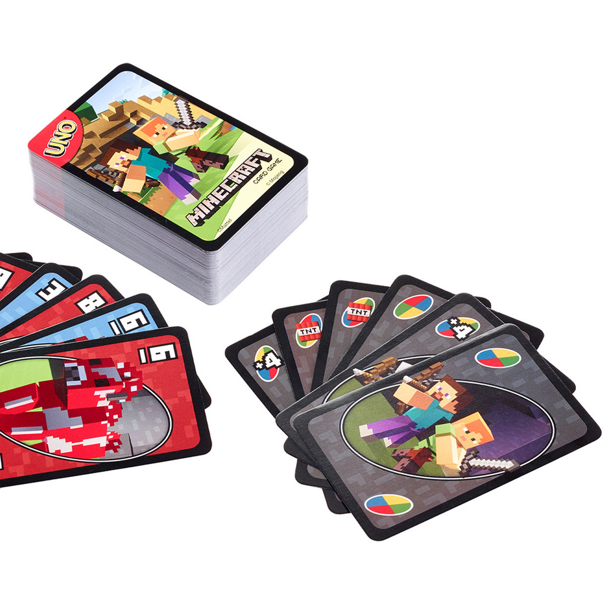 Mattel Jeu de Cartes Uno - Minecraft  7 Ans+