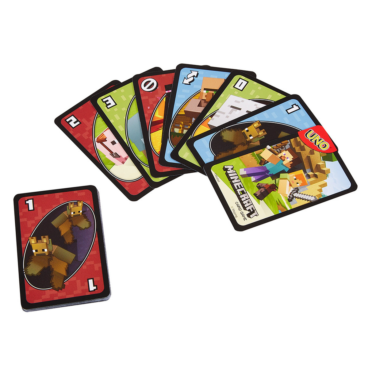 Mattel Jeu de Cartes Uno - Minecraft  7 Ans+