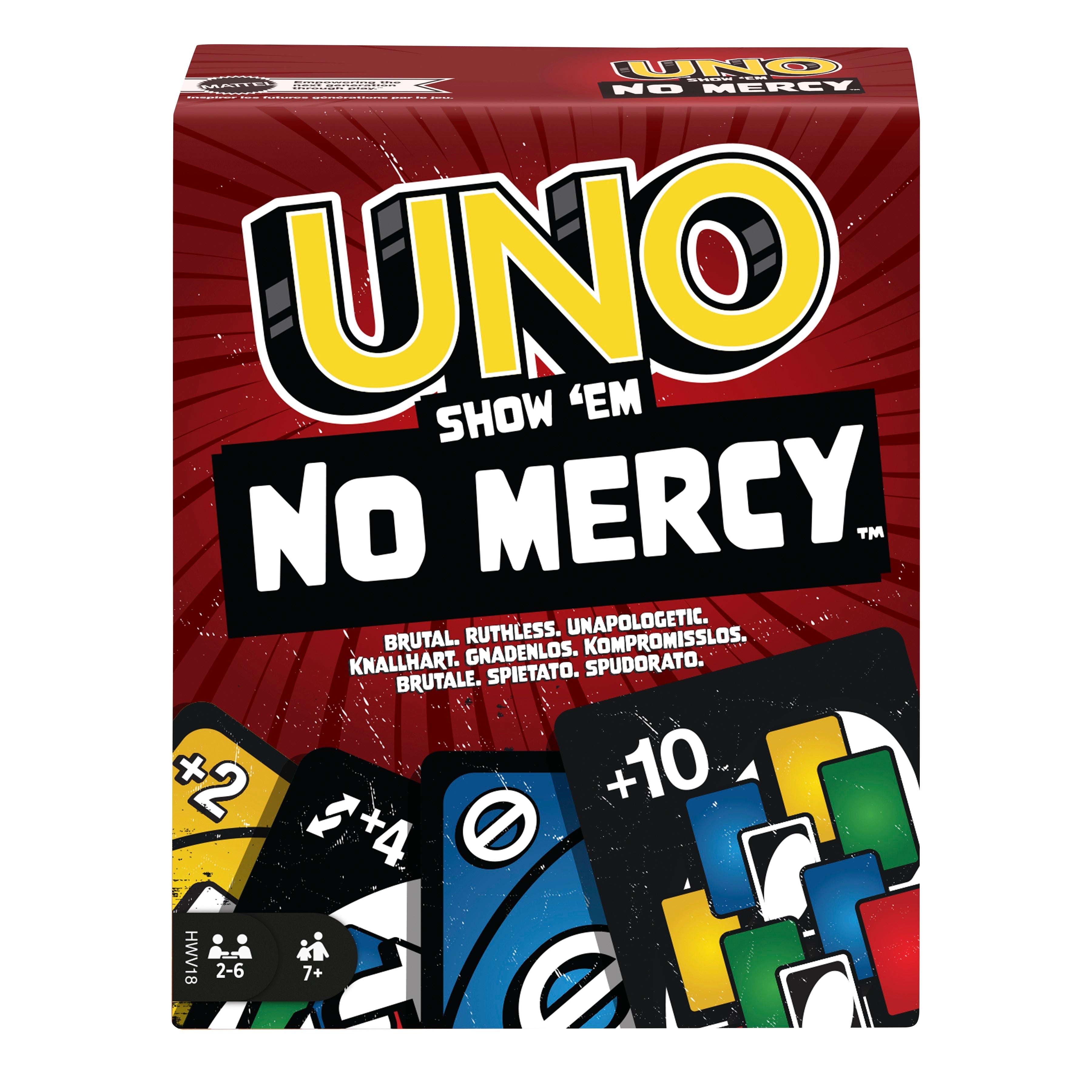 Uno No Mercy Card Game 7+
