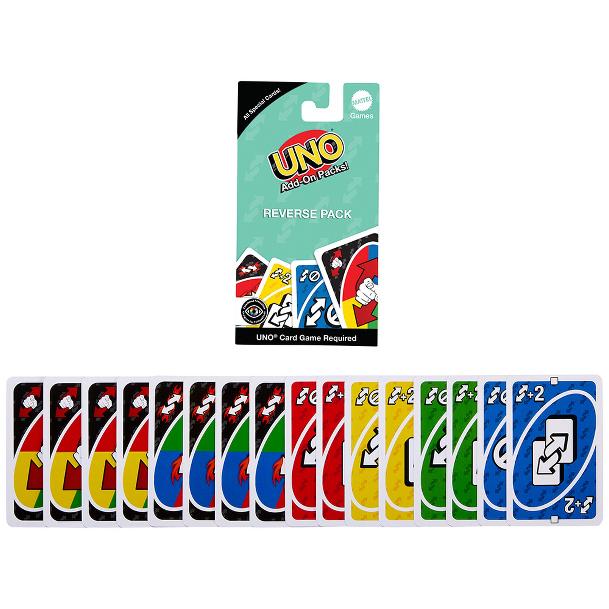 Mattel Add-On Pack Uno Card Game Age 7+  VRT