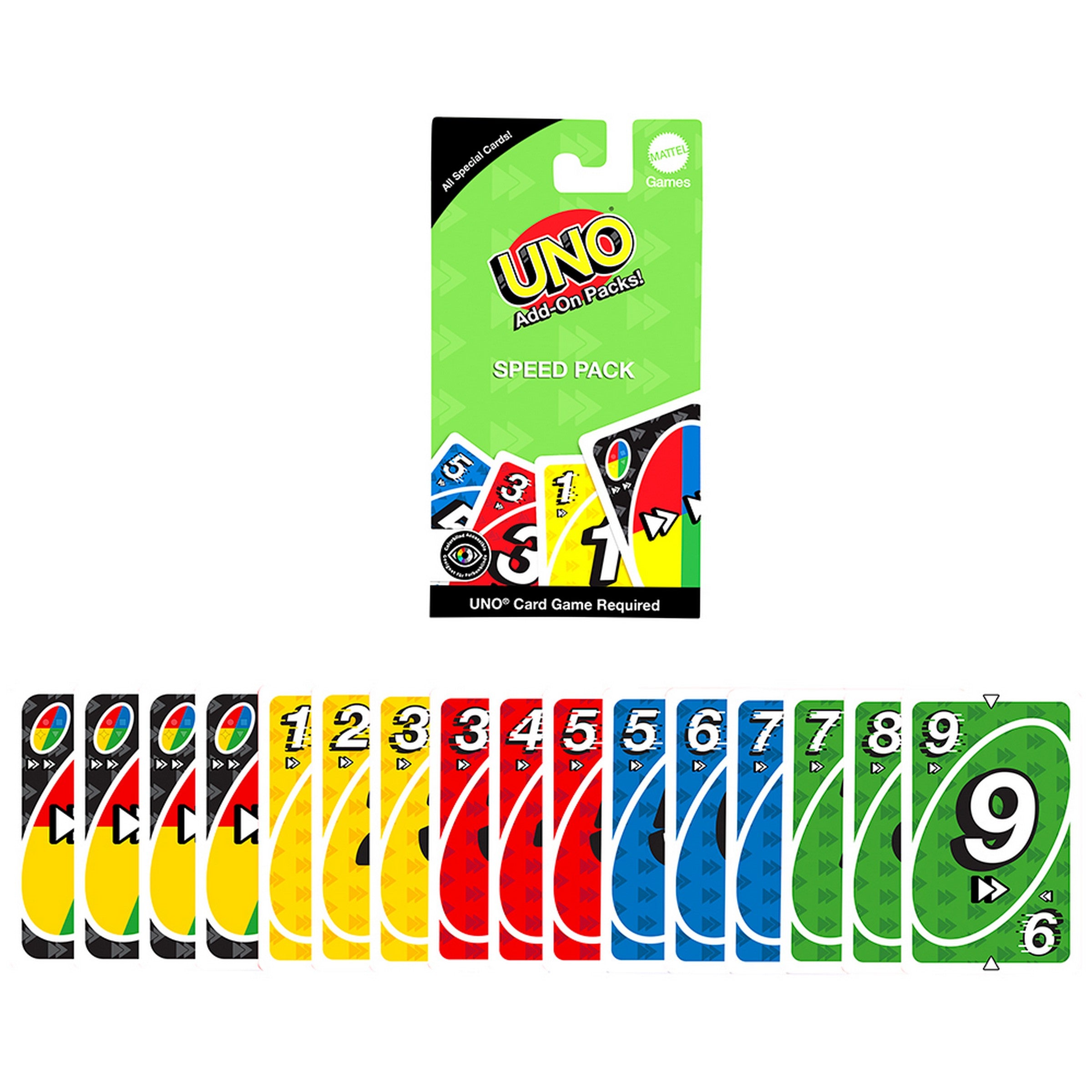 Mattel Add-On Pack Uno Card Game Age 7+  VRT