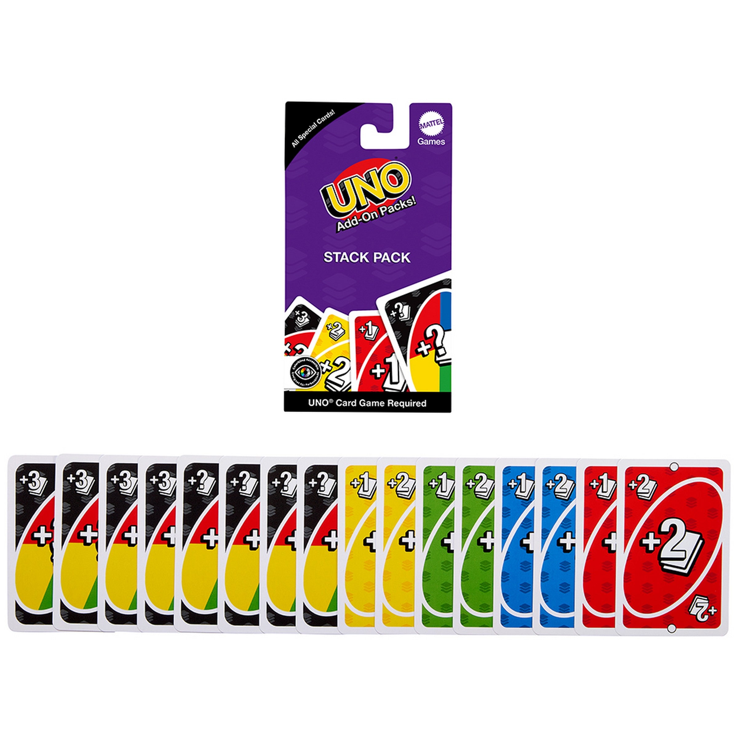 Mattel Add-On Pack Uno Card Game Age 7+  VRT