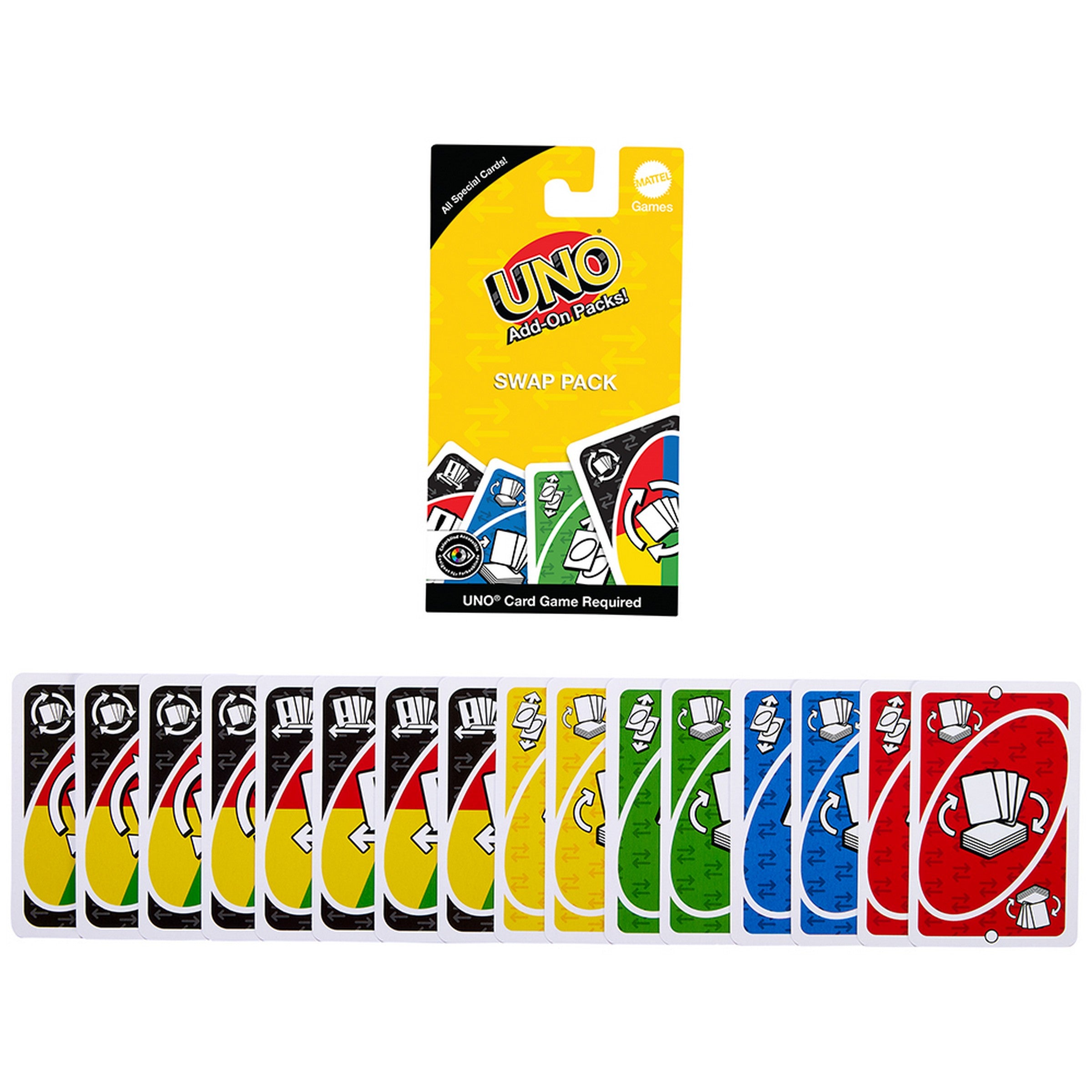 Mattel Add-On Pack Uno Card Game Age 7+  VRT
