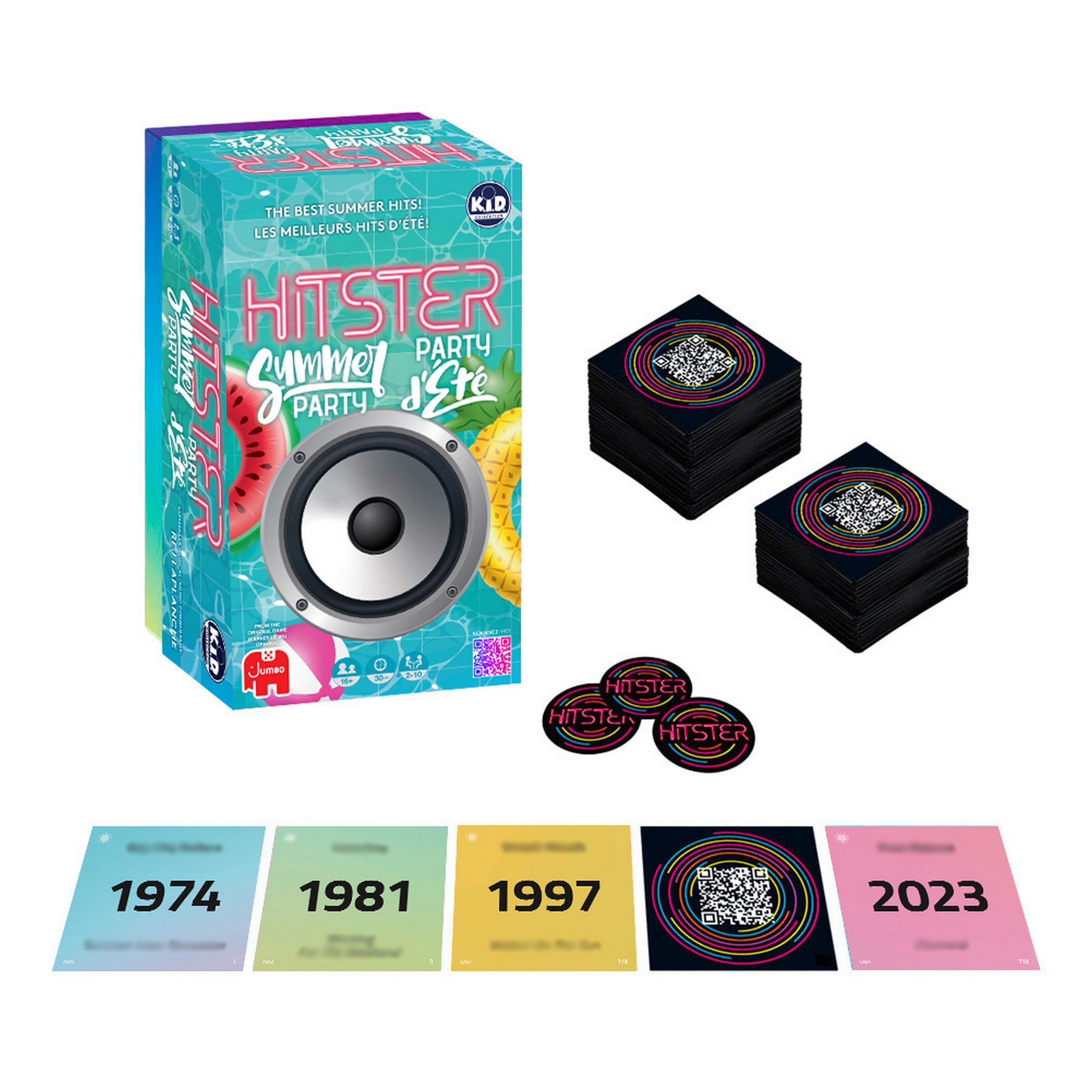 K.I.D. Collection Hitster Summer Party - Music Party Game Age 16+