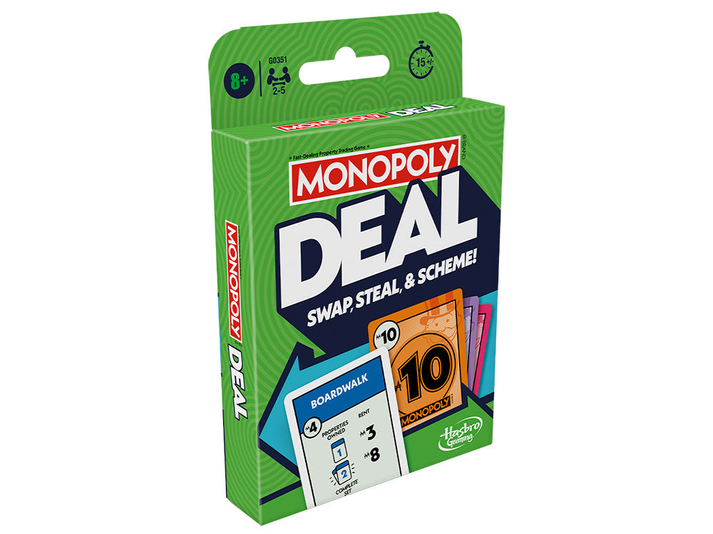 Hasbro Gaming Monopoly Deal Card Game - Small and Portable Bilingual Age 8+