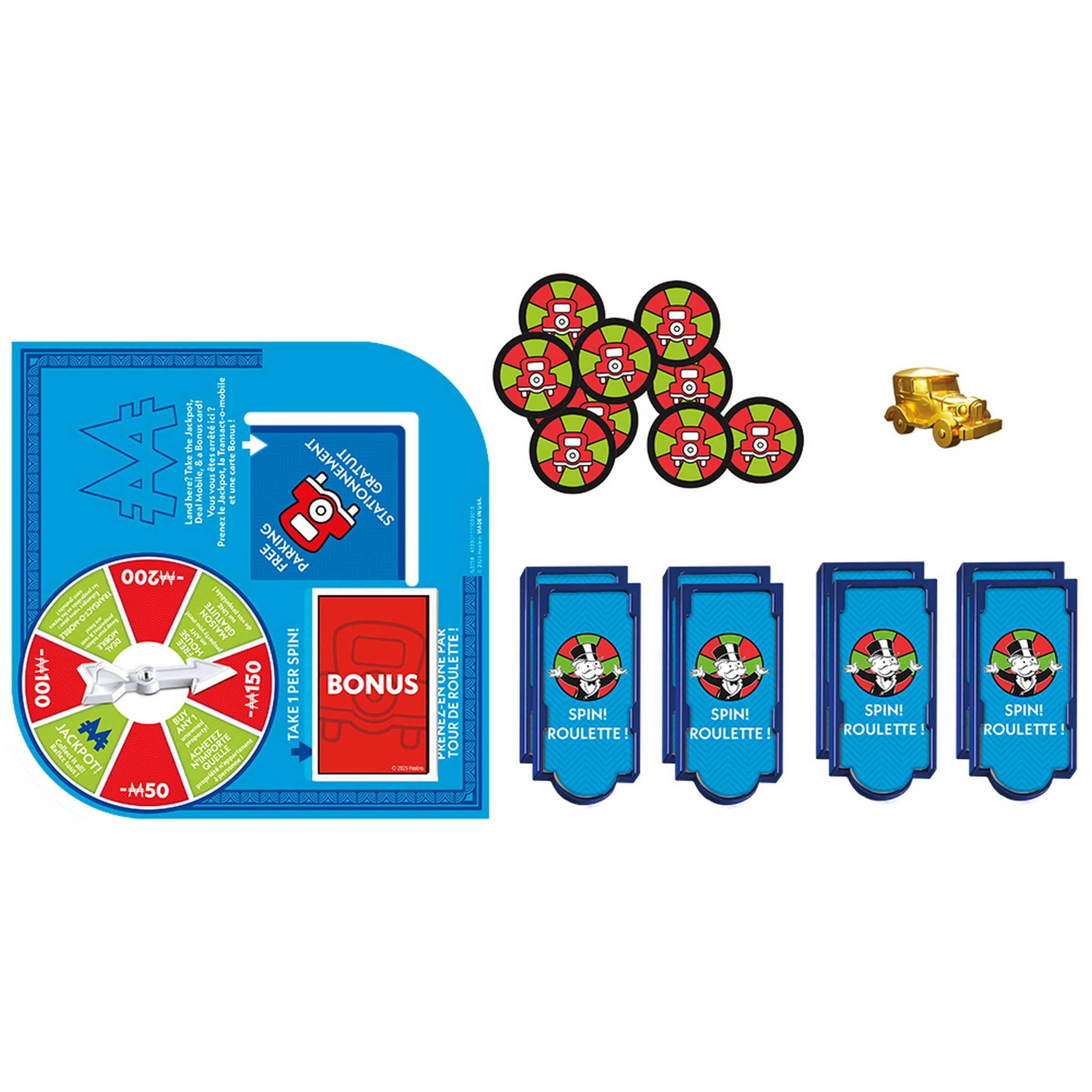 Hasbro Gaming Expansion Free Parking Jackpot Monopoly - Bilingual - Boardgame not included  Age 8+