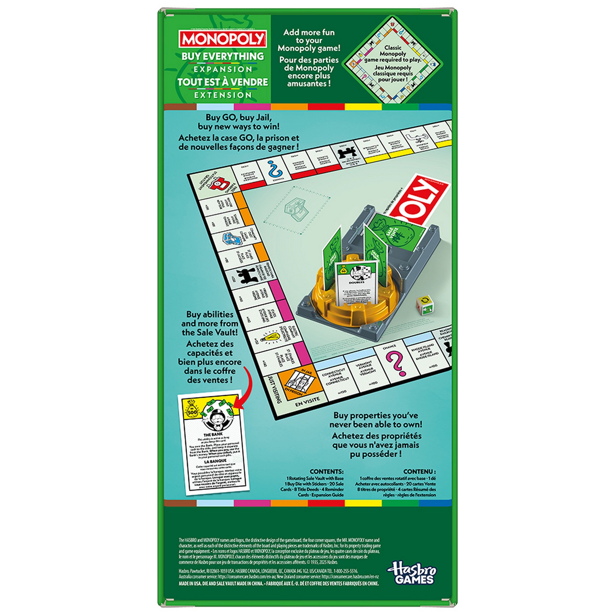 Hasbro Gaming Expansion Buy Everything Monopoly - Bilingual - Boardgame not included Age 8+