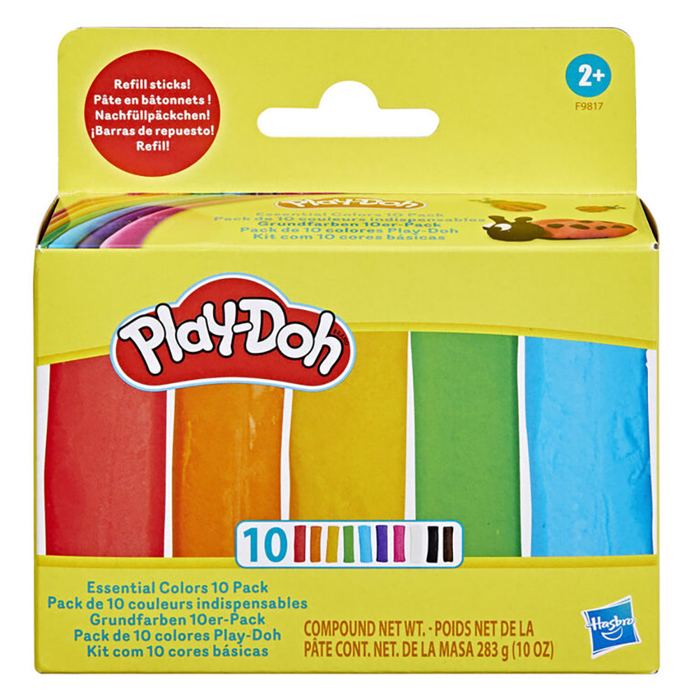 Play-Doh 10pcs Refill Sticks Modeling Clay - Essential Color Age 2+ 10oz (283g)