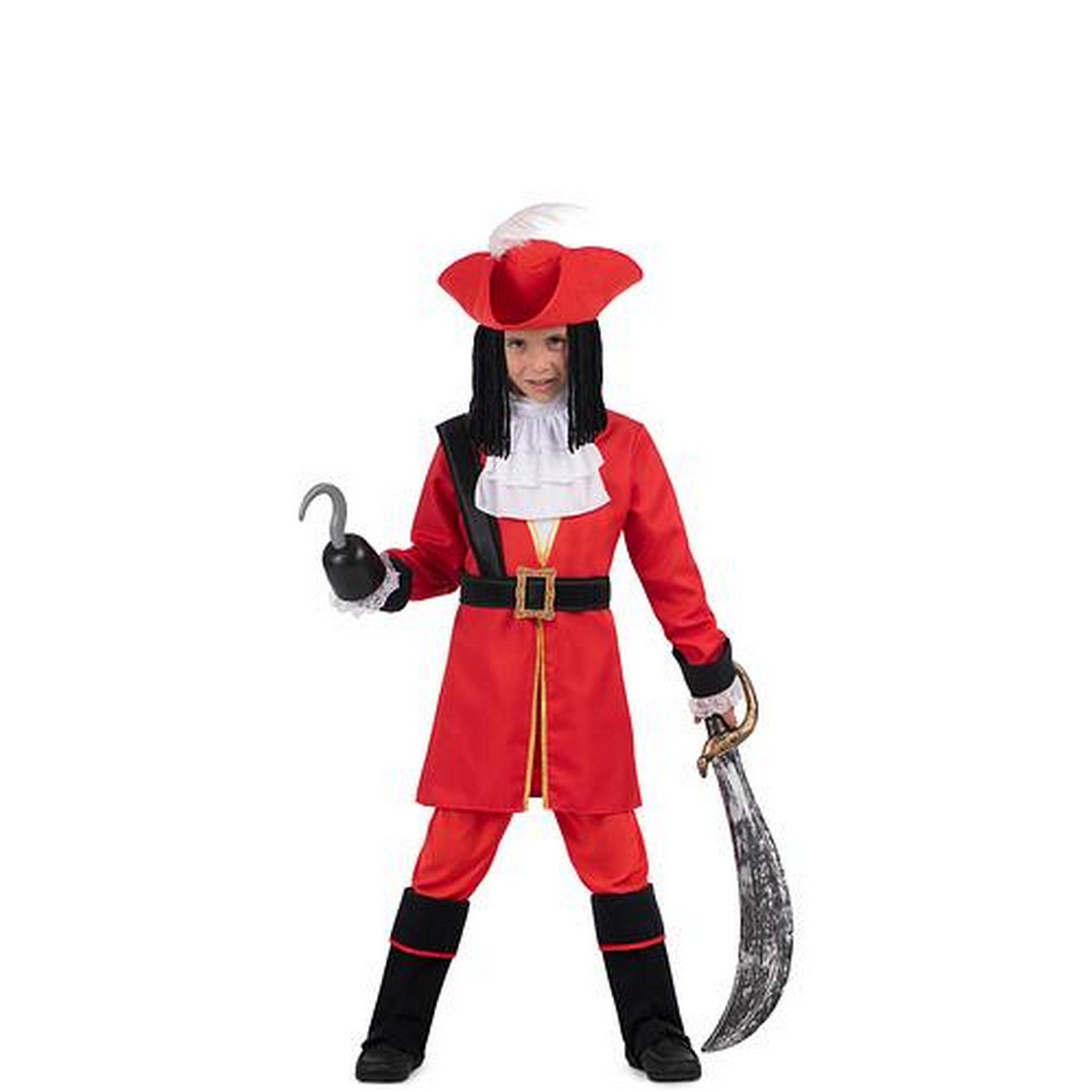Halloween Captain Hook Costume - Child 3-4 Y