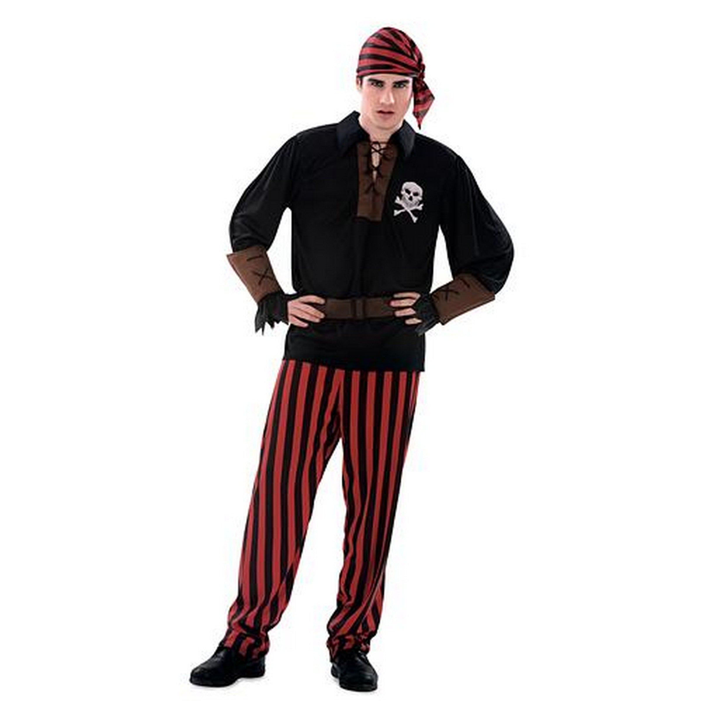 Halloween Bandana Pirate Costume - Men M-L