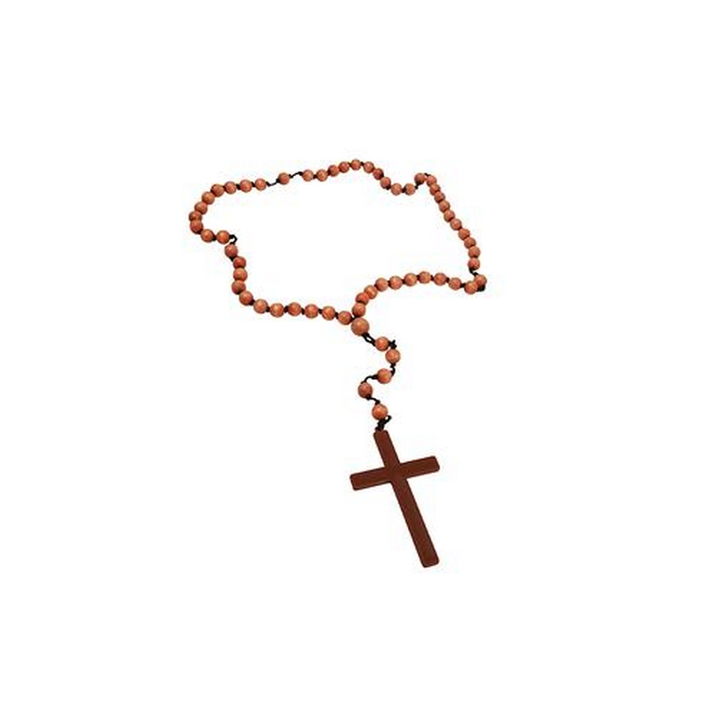Halloween Wooden Beads Rosary  15.7in