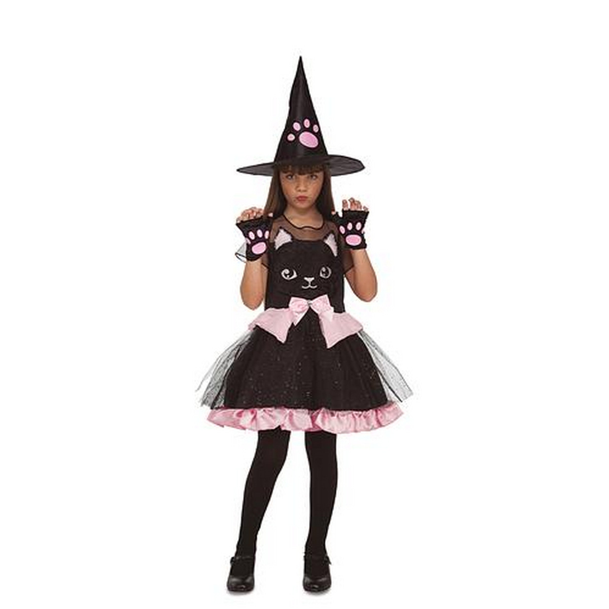Halloween Kitty Witch Costume - Girls 7-9 Y