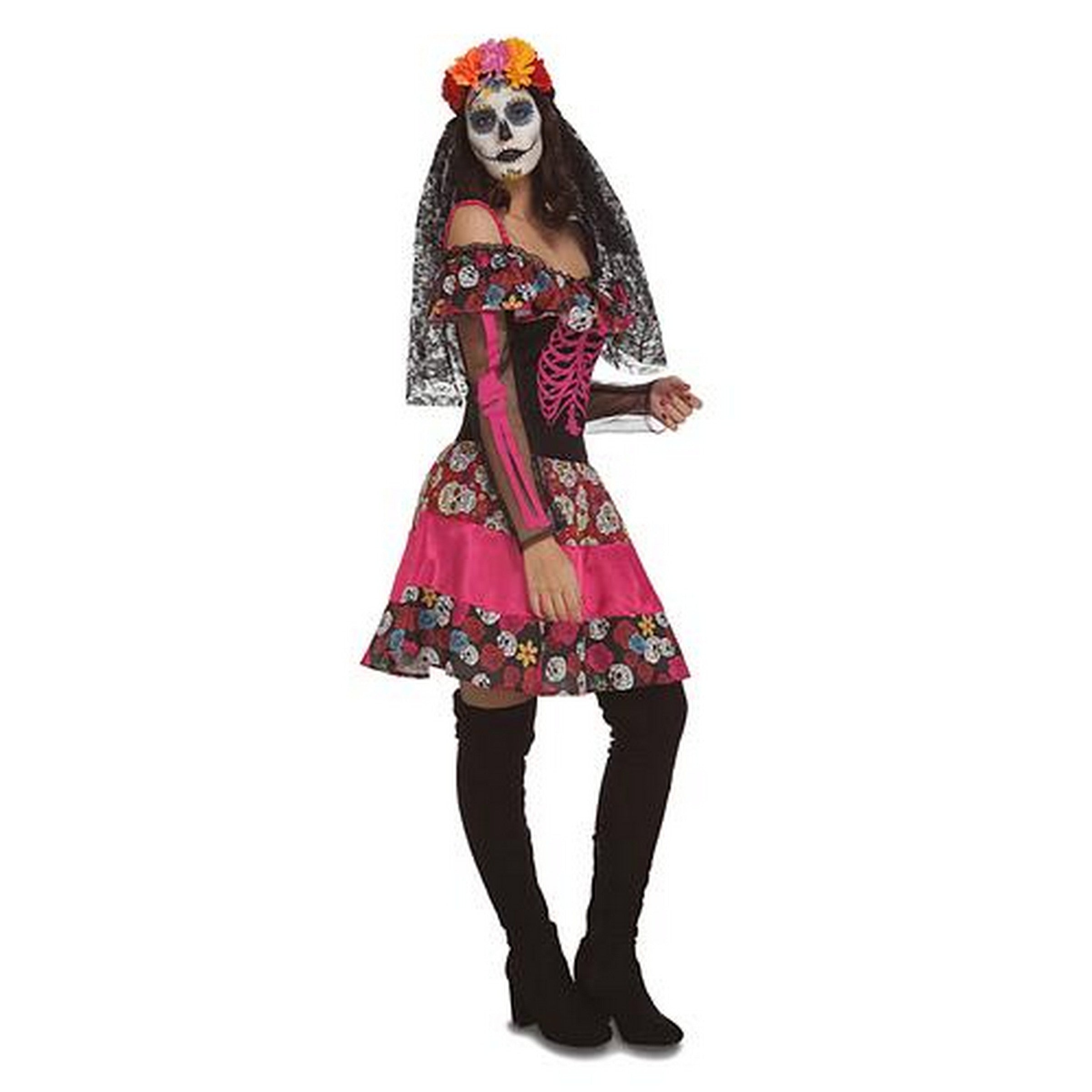 Halloween Day Of The Dead Costume - Women SM