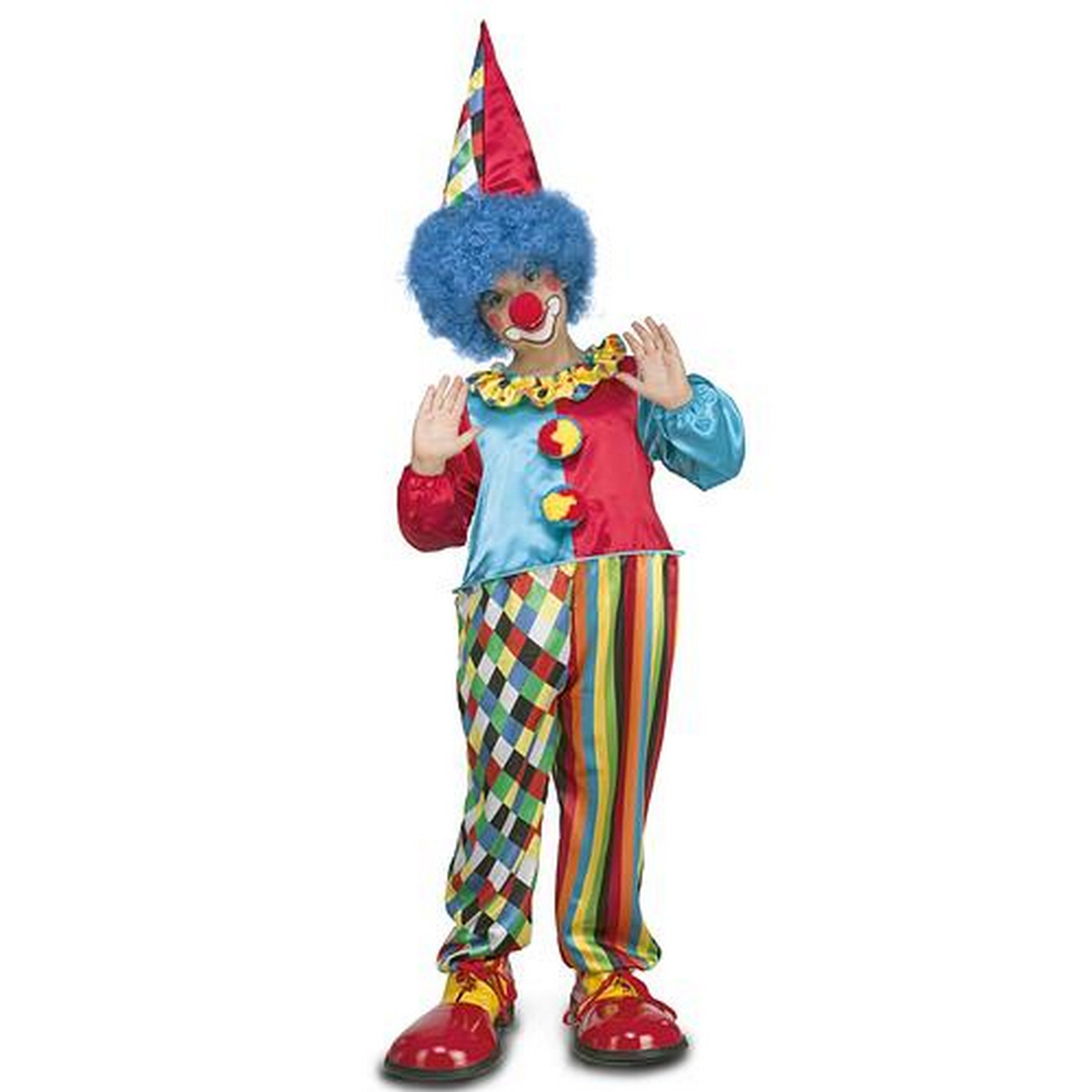 Halloween Chubby Clown Costume - Child 10-12 Y