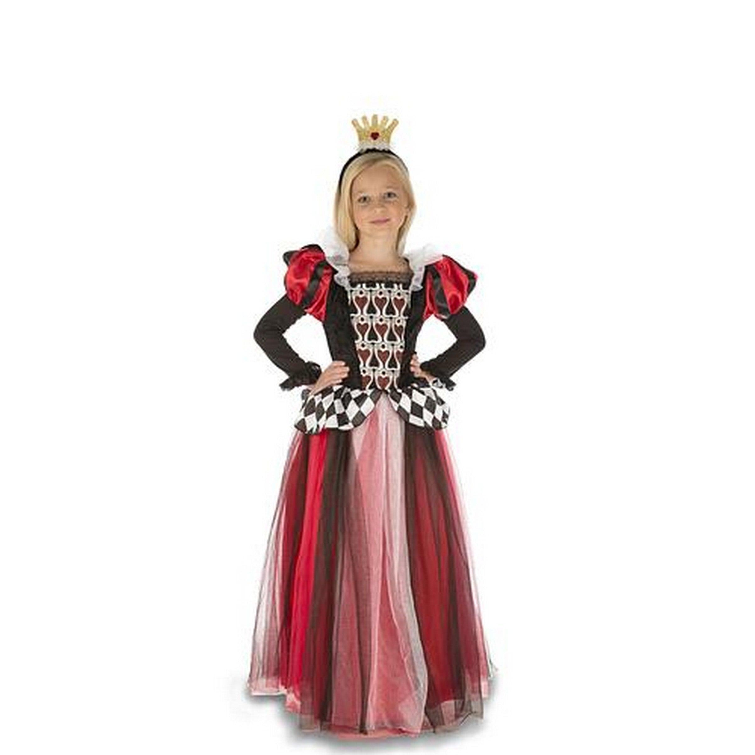 Halloween Queen Of Hearts Costume - Girls  7-9 Y