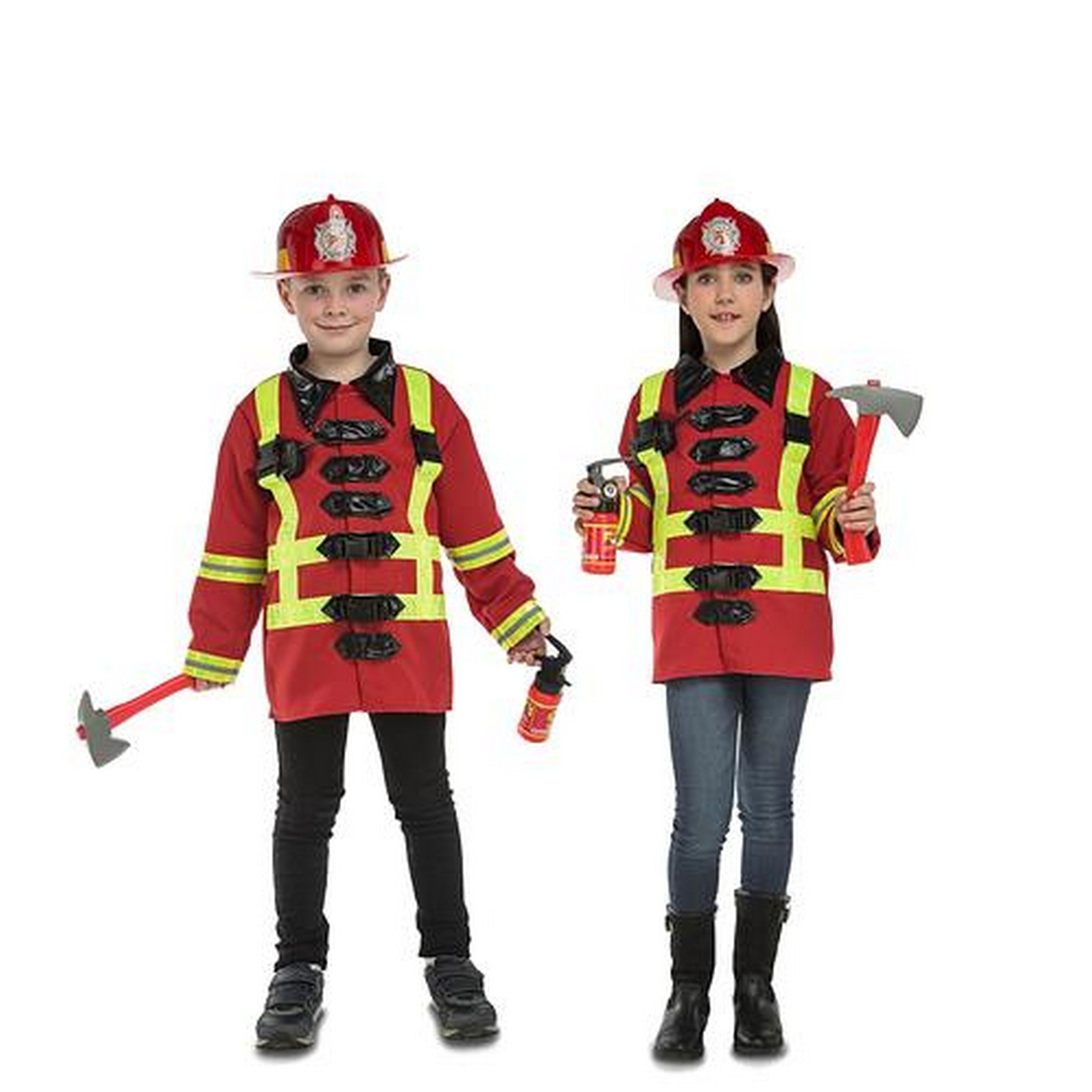 Halloween I Wanna Be a Fire Fighter Costume - Child 3-5 Y