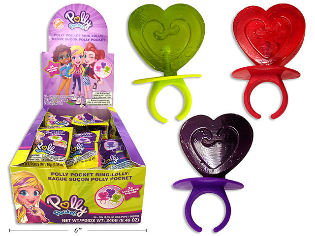 Polly Pocket Ring-lolly Candy 10g VRT