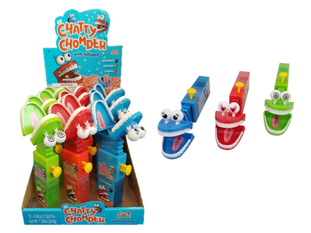 Chatty Chomper Candy with Lollipop 17g VRT 