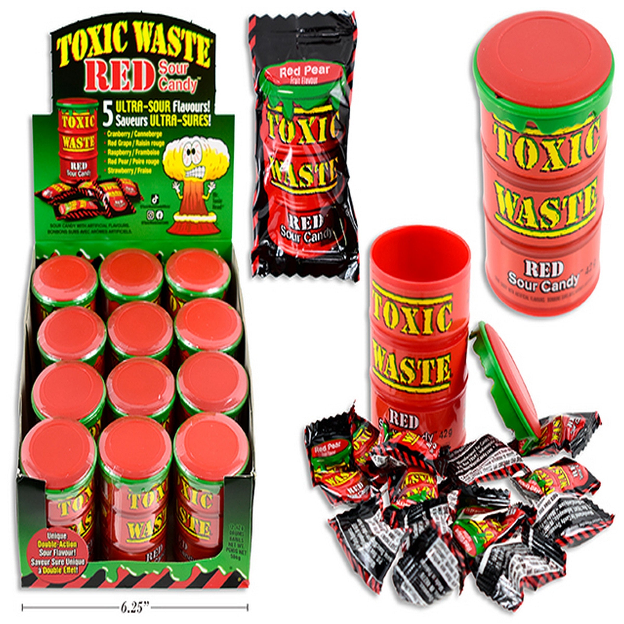 Extreme Sour Toxic Waste -  Red Drum 42g