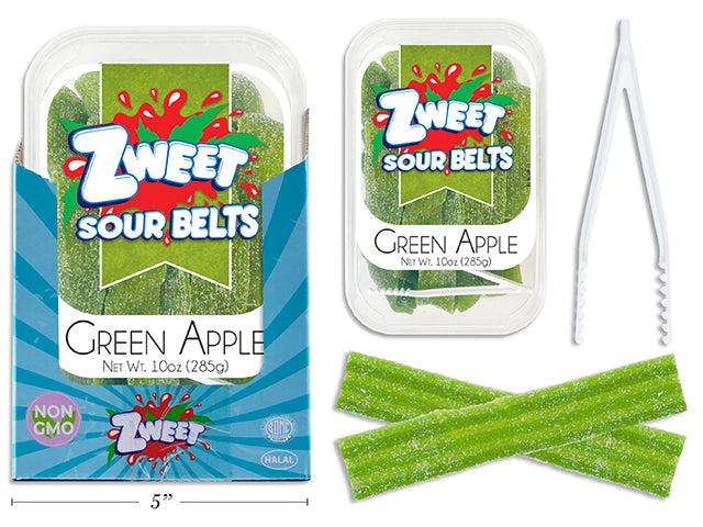 Zweet Sour Belts - Green Apple 10oz (285g)