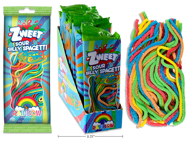 Zweet Sour Silly Spagetti - Rainbow 4.5oz (128g) 