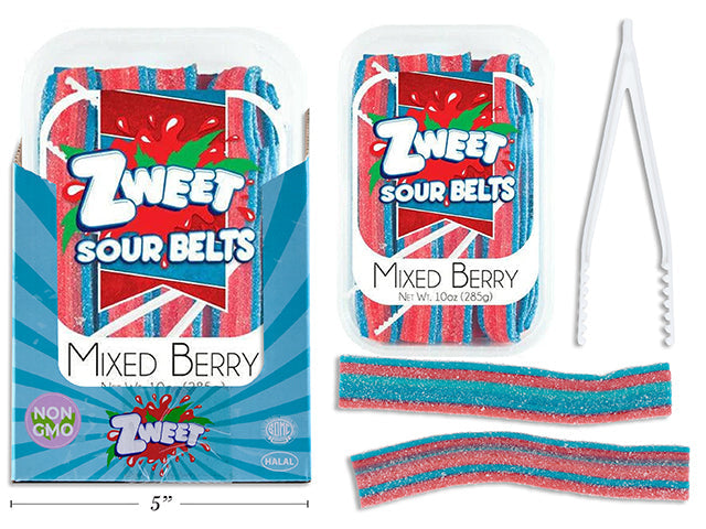 Zweet Sour Belts - Mixed Berry 10oz (285g) 