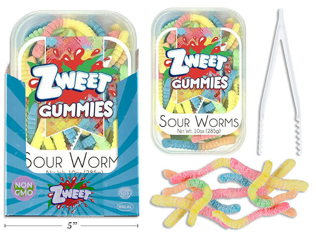 Zweet Gummies - Sour Worms 10oz (285g)