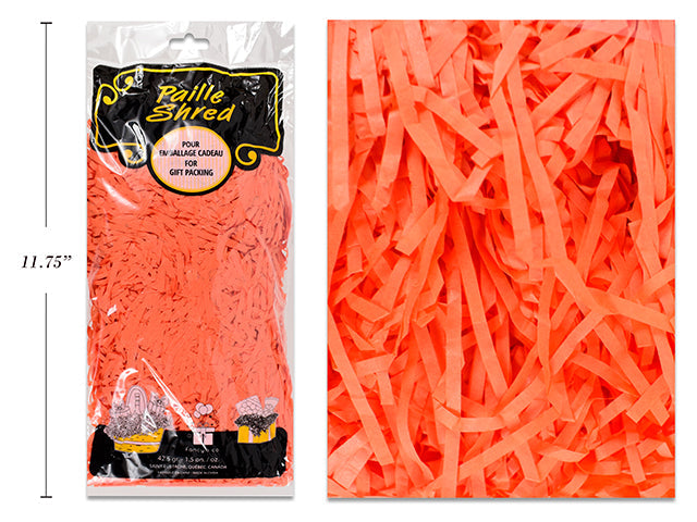 Tissue Paper Shred - Orange 42.5g (1.5oz) 