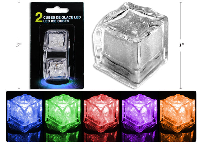 2 Led Ice Cubes 1x1in  VRT 