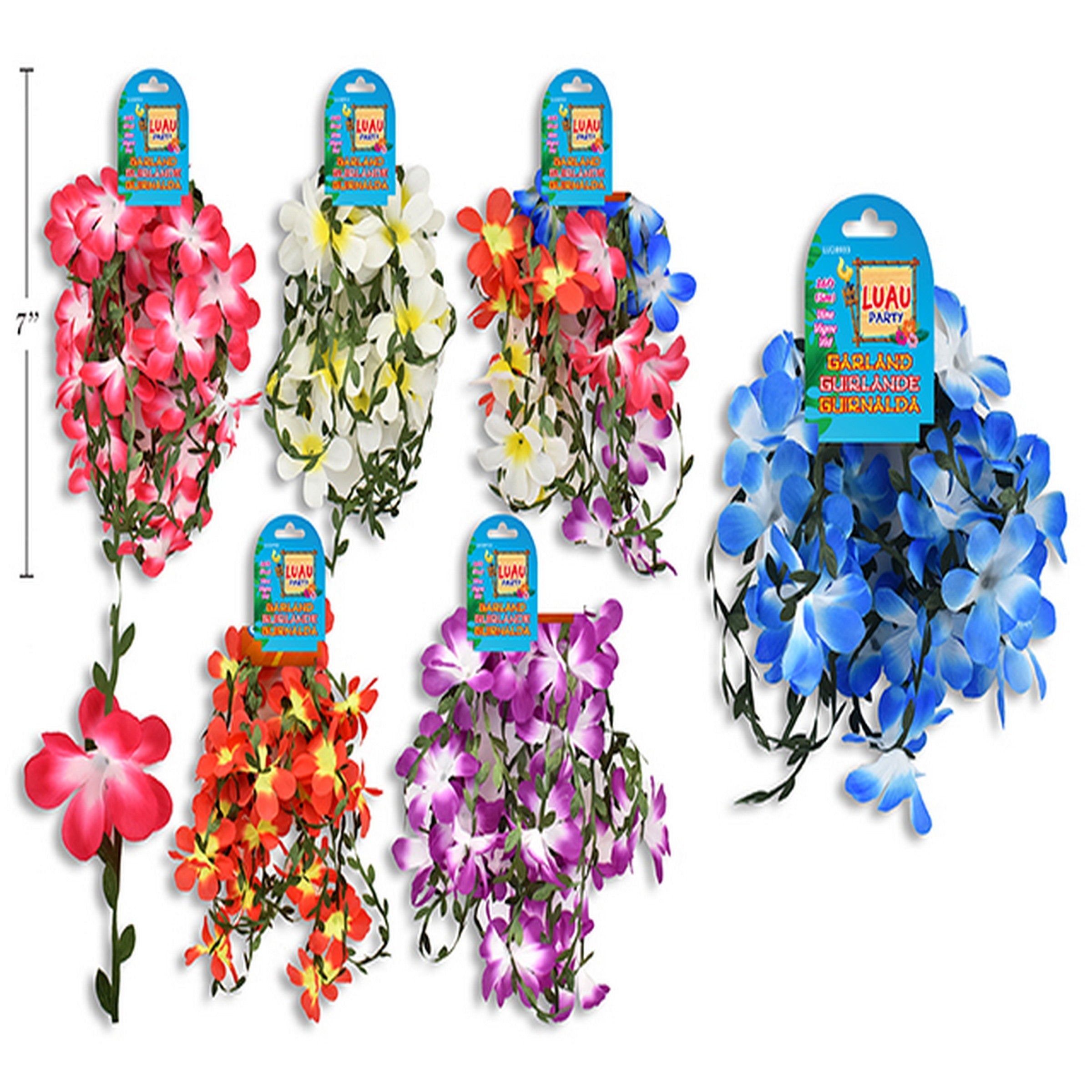 Hawaiian Luau Frangipani Vine Garland 16ft (5m) VRT