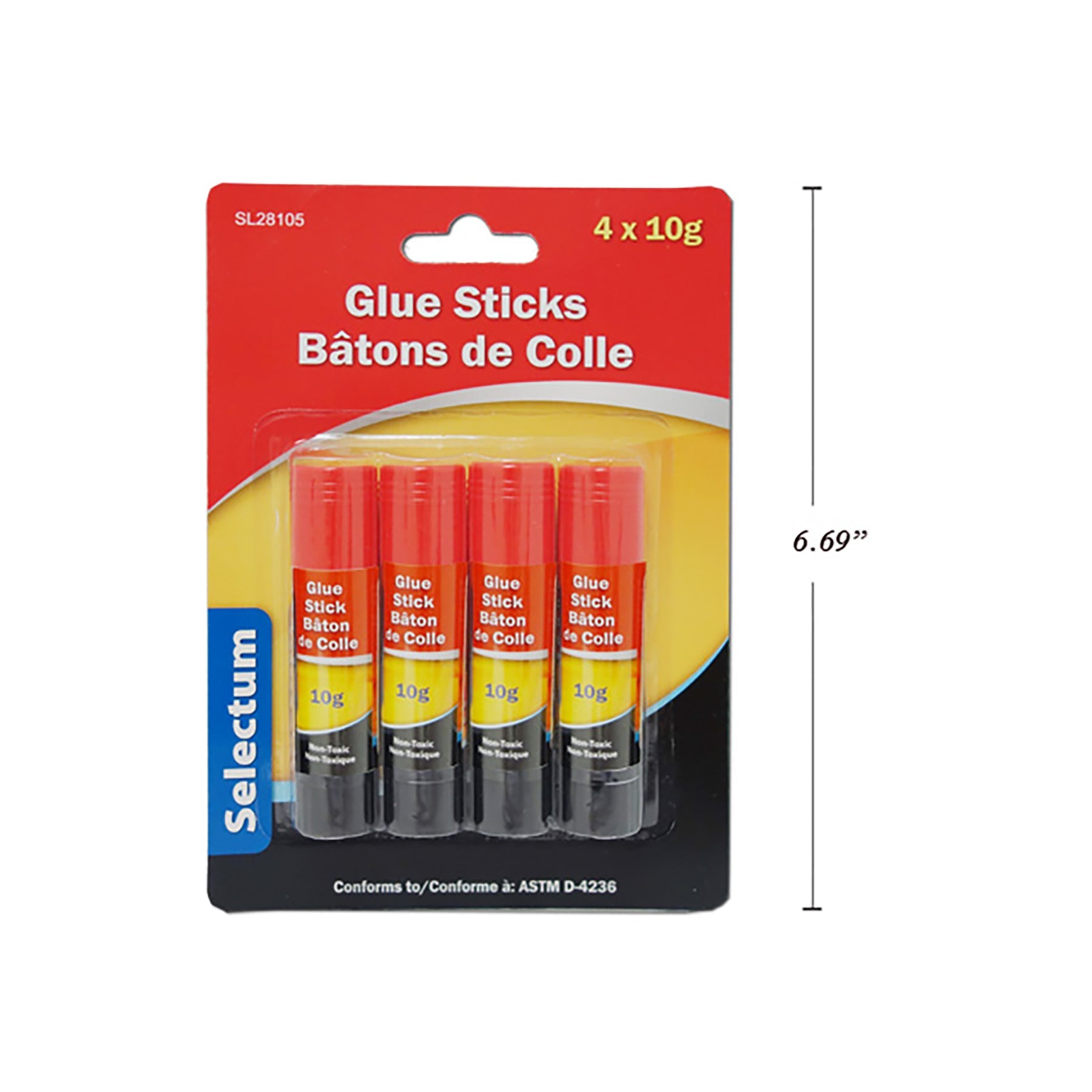 Selectum 4 Glue Sticks 0.35oz each
